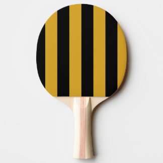 Ping Pong Bat/Paddle - Black and Golden Rod Ping Pong Paddle