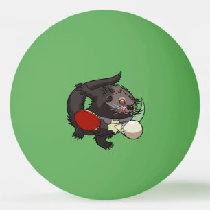 Ping Pong Binturong Table Tennis Player Bearcat Ball