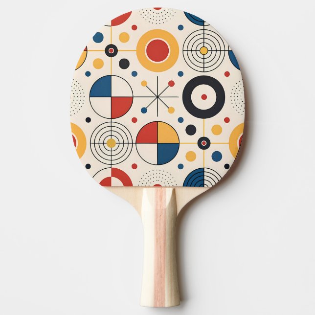 Ping pong blades geometric design paddle (Front)