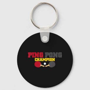 Ping Pong Champion Fun Cute Table Tennis Gift Key Ring
