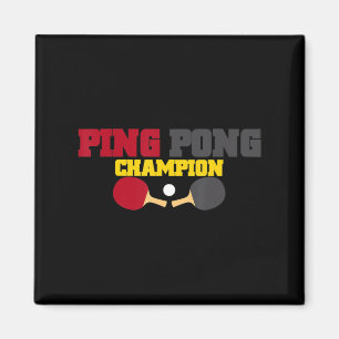 Ping Pong Champion Fun Cute Table Tennis Gift Magnet