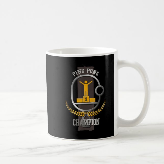 Ping Pong Champion Fun Table Tennis Player Gift  Coffee Mug (Right)