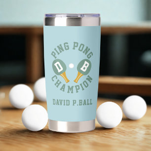 Ping Pong Champion Personalised Insulated Tumbler
