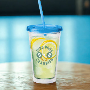 Ping Pong Champion Personalized Acrylic Tumbler