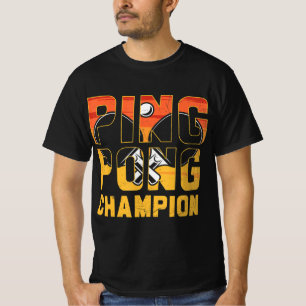Ping Pong Champion Retro Table Tennis  T-Shirt