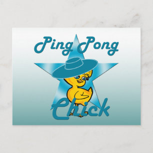 Ping Pong Chick #7 Postcard