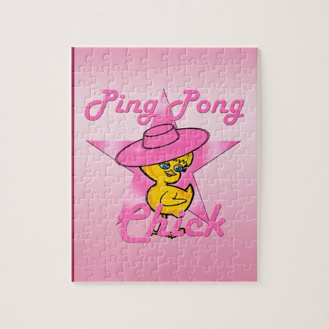 Ping Pong Chick #8 Jigsaw Puzzle (Vertical)