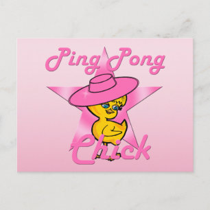 Ping Pong Chick #8 Postcard