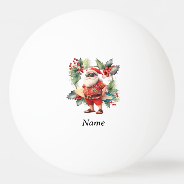 Ping pong Christmas  Santa Claus  Ball (Front)