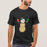 Ping Pong Christmas table tennis Santa Snowman hat T-Shirt<br><div class="desc">Ping Pong Christmas table tennis Santa Snowman hat light Long Sleeve T Shirt</div>