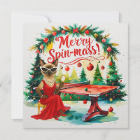 Ping Pong Christmas Themed for Siamese Cat lovers