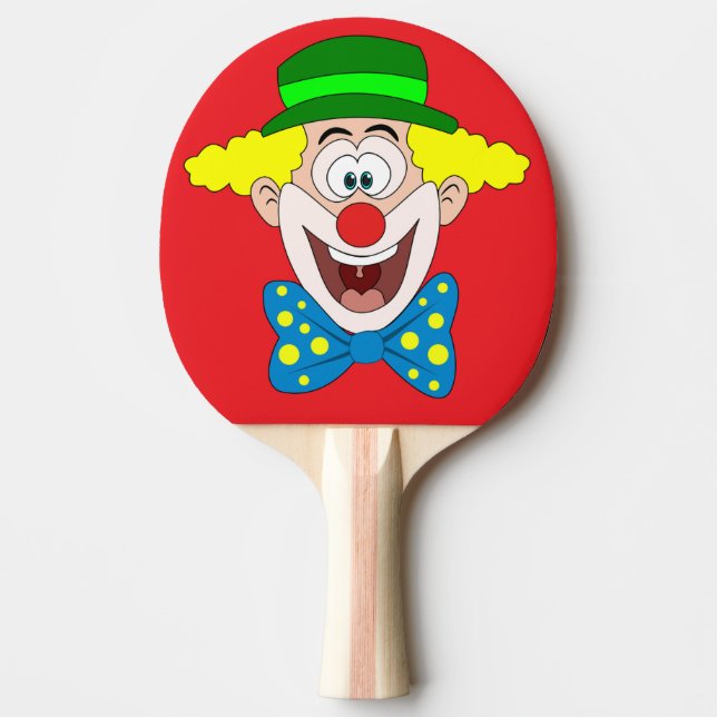 Ping Pong Clown Circus Pala laughing Paddle (Front)
