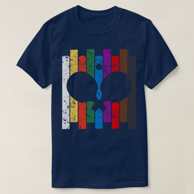 Ping Pong Colours T-Shirt (Design Front)
