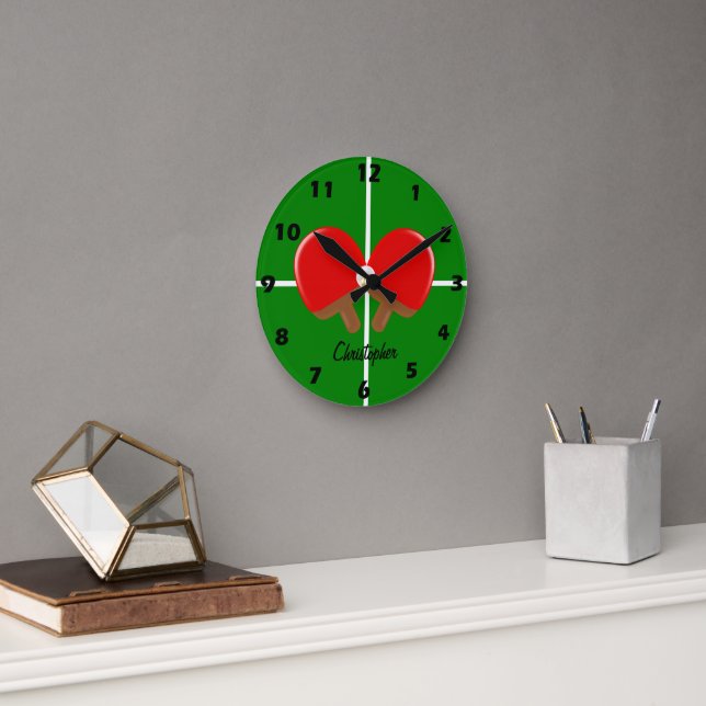Ping Pong Design Round Clock (Office)