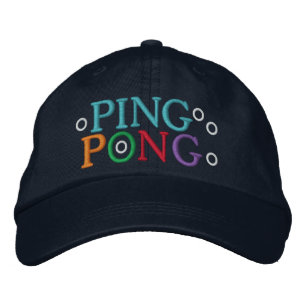 PING PONG EMBROIDERED HAT