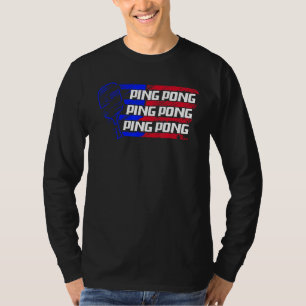 Ping pong Flag US Man Ping pong For Men T-Shirt
