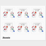 Ping Pong Funny Christmas Snowman – Humourous Padd Square Sticker<br><div class="desc">LET YOUR PADDLE DO THE TALKING – Cute matching funny family Christmas winter snowman graphic design. Great for men,  women,  teens,  youth,  and kids of all ages who love the Christmas holidays,  ping pong,  table tennis,  racket sports,  and silly quotes.</div>