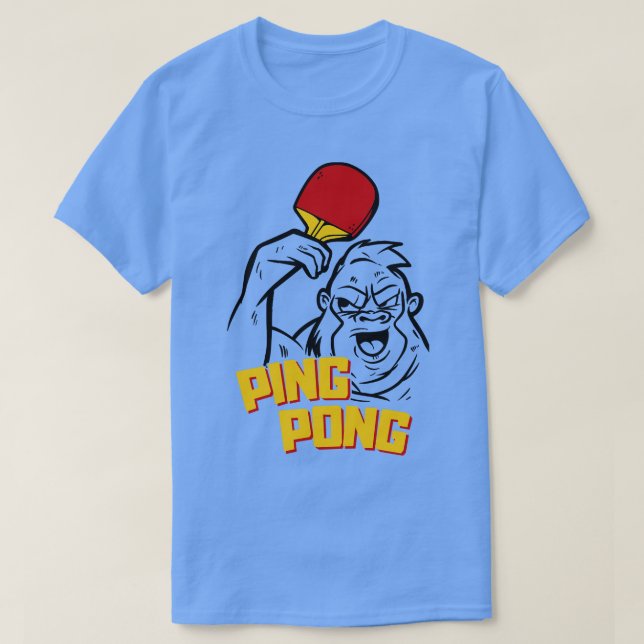Ping Pong Gorilla T-Shirt (Design Front)