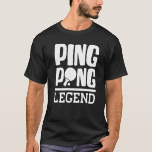 Ping Pong Legend Outfit With Table Tennis Bat   T-Shirt