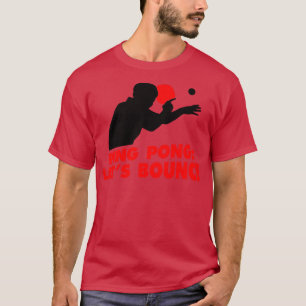 Ping Pong Lets Bounce red T-Shirt