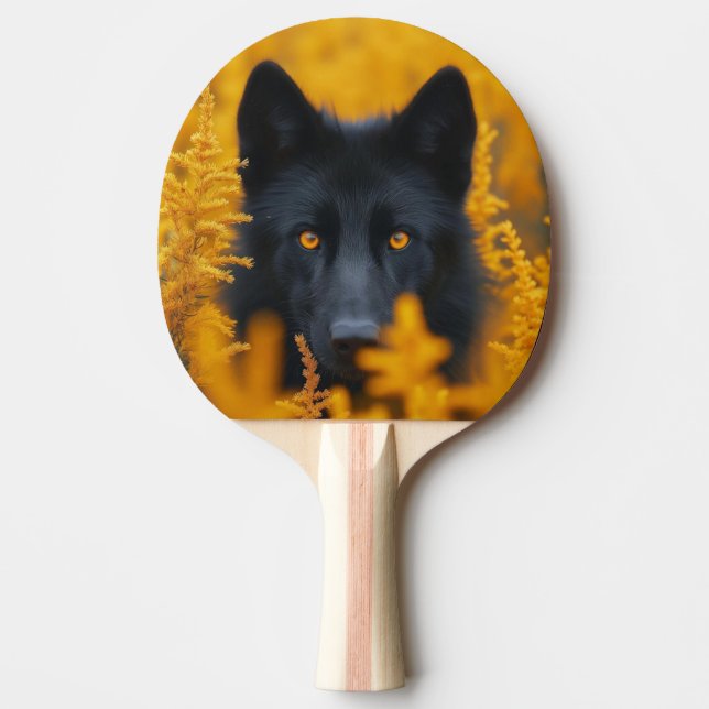 Ping Pong Lobo Negro Pala Paddle (Front)