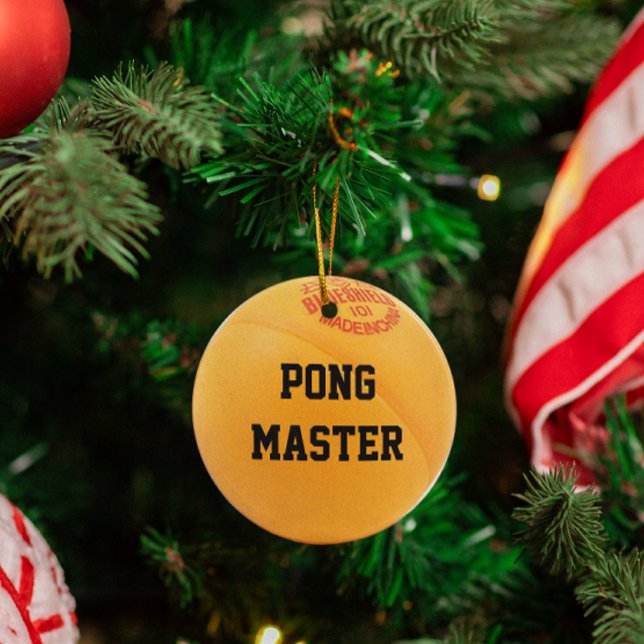 Ping Pong Lover Personalised Ornament (Creator Uploaded)