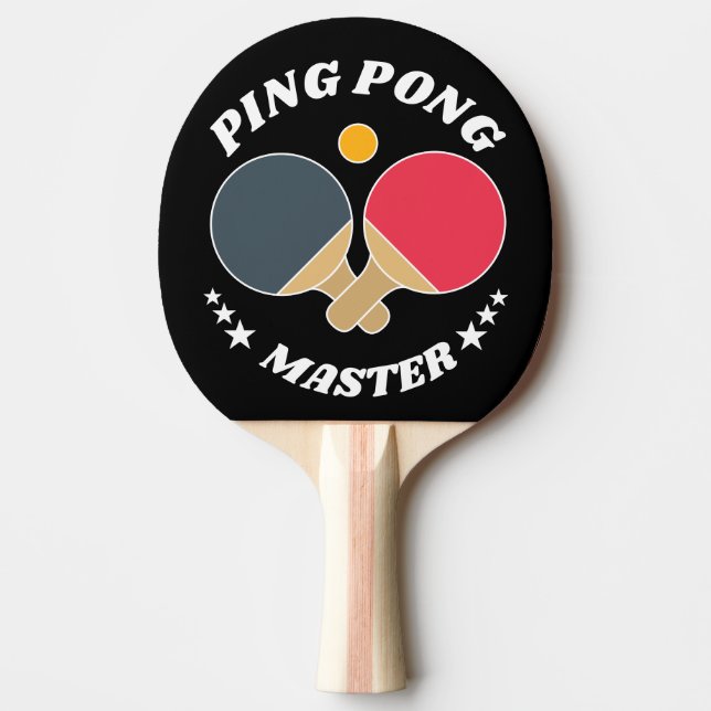 Ping Pong Master - Table Tennis Lover's Custom Ping Pong Paddle (Front)