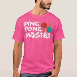 Ping Pong Master Table Tennis Shirt Paddle Ball