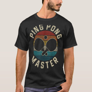 Ping Pong Master Vintage Table Tennis Player Funny T-Shirt