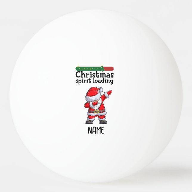 Ping pong Merry Christmas  Santa Claus  Ping Pong  Ball (Front)