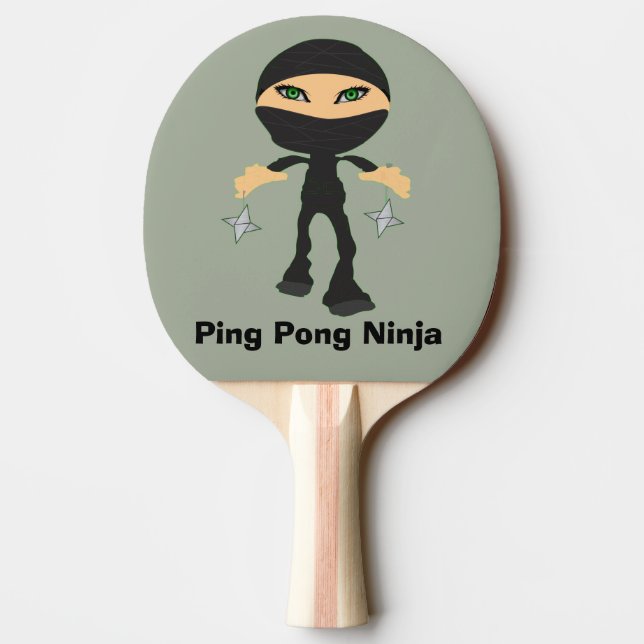 Ping Pong Ninja - Girl Ninja Paddle (Back)