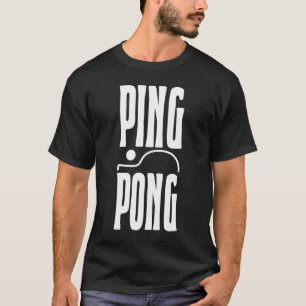 Ping Pong Outfit Table Tennis Racket Ping Pong T-Shirt