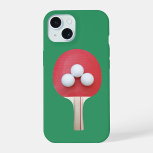 Ping Pong Paddle and Balls iPhone 15 Case