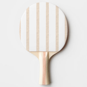 Ping Pong Paddle Beige & White Stripe