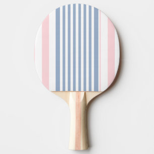 Ping Pong Paddle Blue Pink & White Stripe
