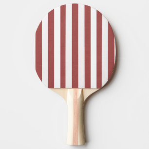 Ping Pong Paddle Burgundy & White Stripe