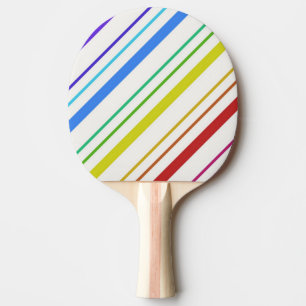 Ping Pong Paddle Colourful Stripe