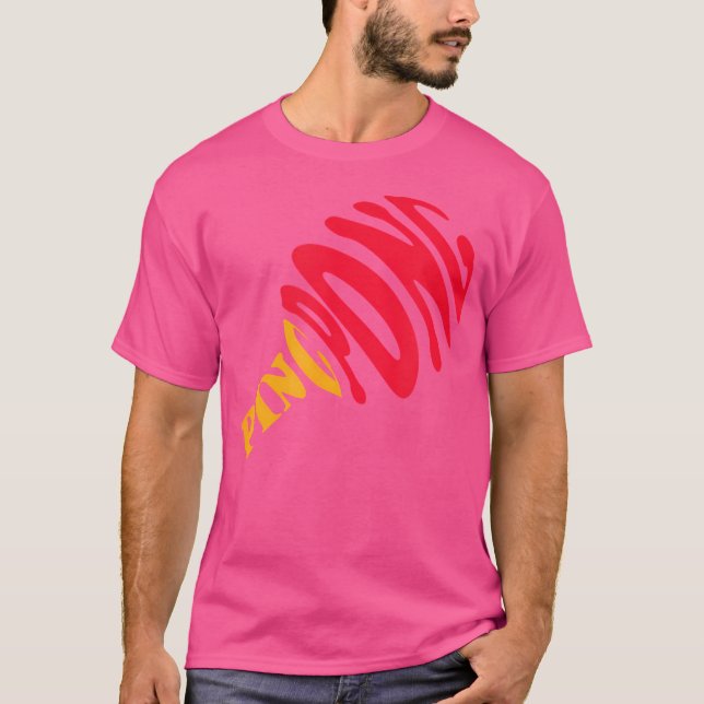 Ping Pong Paddle Funny Table Tennis Player T-Shirt (Front)