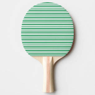 Ping Pong Paddle Green & White Stripe