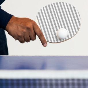 Ping Pong Paddle Grey & White Stripe
