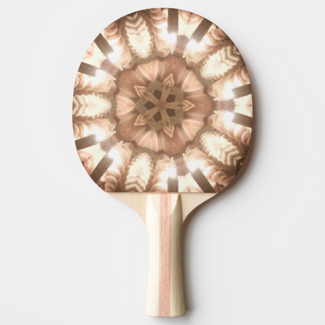 Ping Pong Paddle, Lit Merry Christmas Tree Lights Paddle (Front)