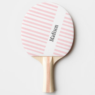 Ping Pong Paddle Pink & White Stripe