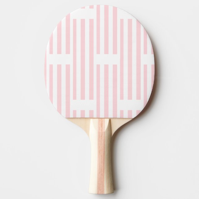 Ping Pong Paddle Pink & White Stripe (Front)