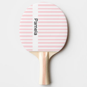 Ping Pong Paddle Pink & White Stripe