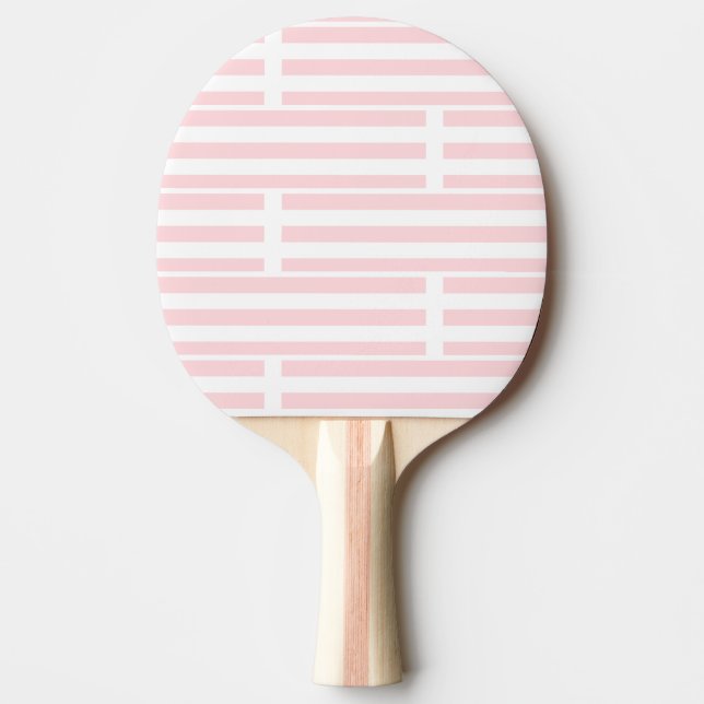 Ping Pong Paddle Pink & White Stripe (Front)