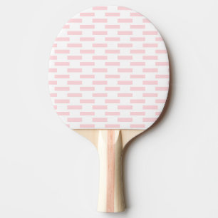 Ping Pong Paddle Pink & White Stripe