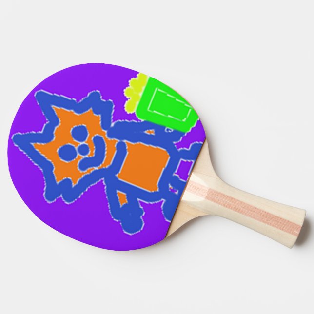 Ping Pong Paddle Popcorn Anime Style (Side)