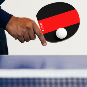 Ping Pong Paddle Red Black