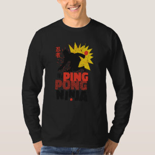 Ping Pong Paddle Table Tennis sport ping pong ninj T-Shirt