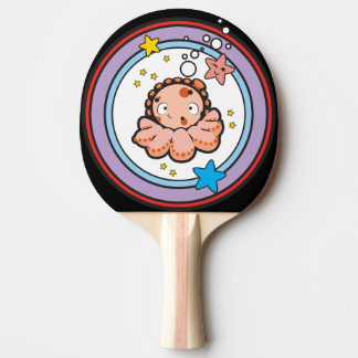 Ping Pong Paddle, White Rubber Back Paddle